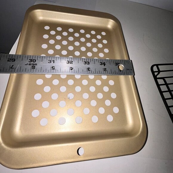 Nordic Ware Naturals Compact Nonstick Crisper Tray, Baking Pan and Rack Set - Picture 9 of 10